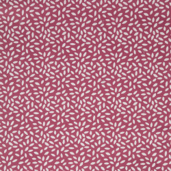 Printed Cotton STILI Raspberry / White